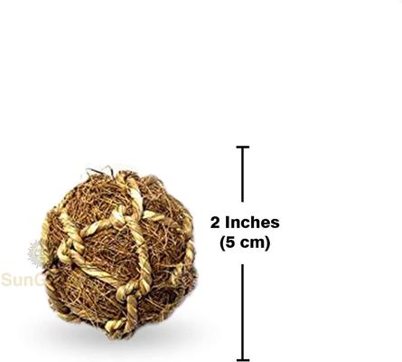 Show full view: SunGrow Small-Pet Guinea Pig & Chinchilla Coconut Fiber Activity Chew Play Ball Fun Treat & Cage Entertainment slide 6 of 6