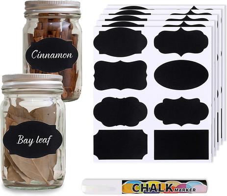 Show full view: SunGrow Sticker Chalkboard Labels for Cat & Dog Food Storage Container & Kitchen Jars, 96 count  slide 5 of 8