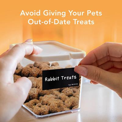 Show full view: SunGrow Sticker Chalkboard Labels for Cat & Dog Food Storage Container & Kitchen Jars, 96 count  slide 7 of 8