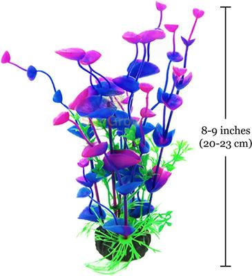Show full view: SunGrow Tall Aquarium Plastic Plants Betta Fish Hide Tank Decorations, 9-in, 3 count slide 6 of 7