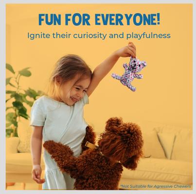 Show full view: SunGrow Teddy Bear Dog & Small Pet Dental Chews Toy, 5-in slide 3 of 7