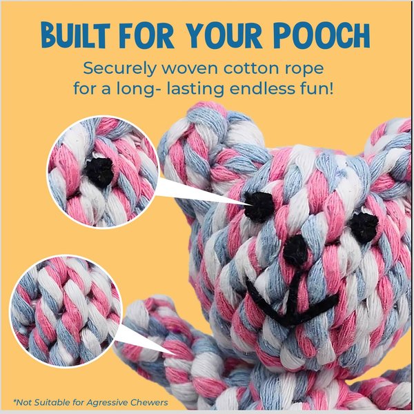 Show full view: SunGrow Teddy Bear Dog & Small Pet Dental Chews Toy, 5-in slide 5 of 7