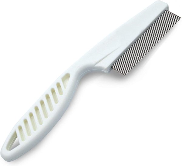 SunGrow Tick & Flea Comb for Short Haired Dog & Cat, Small Pet Shedding & Grooming Tool