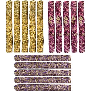 SunGrow Timothy Hay Flower Sticks Rabbit & Guinea Pig Chew Training Treat, 15 count