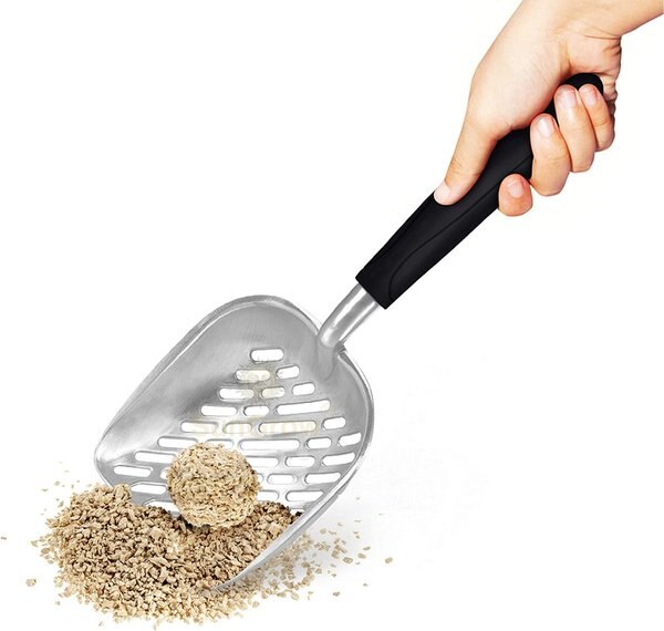 SunGrow Wide & Deep Metal Cat Litter Scooper