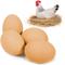 Show in main carousel: SunGrow Wooden Fake Eggs for Laying Hens in Chicken Coop Train to Lay inside Nest Box, Beige, 4 count slide 1 of 7