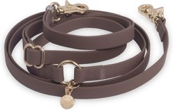 Sunny Tails 4-in-1 Convertible Hands Free Cloud Dog Leash, 8.5-ft long, 5/8-in wide, Espresso Brown