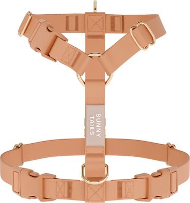 Show full view: Sunny Tails Cloud Lite Waterproof Dog Harness, Chai Brown, Large: 26 to 38-in chest slide 6 of 9