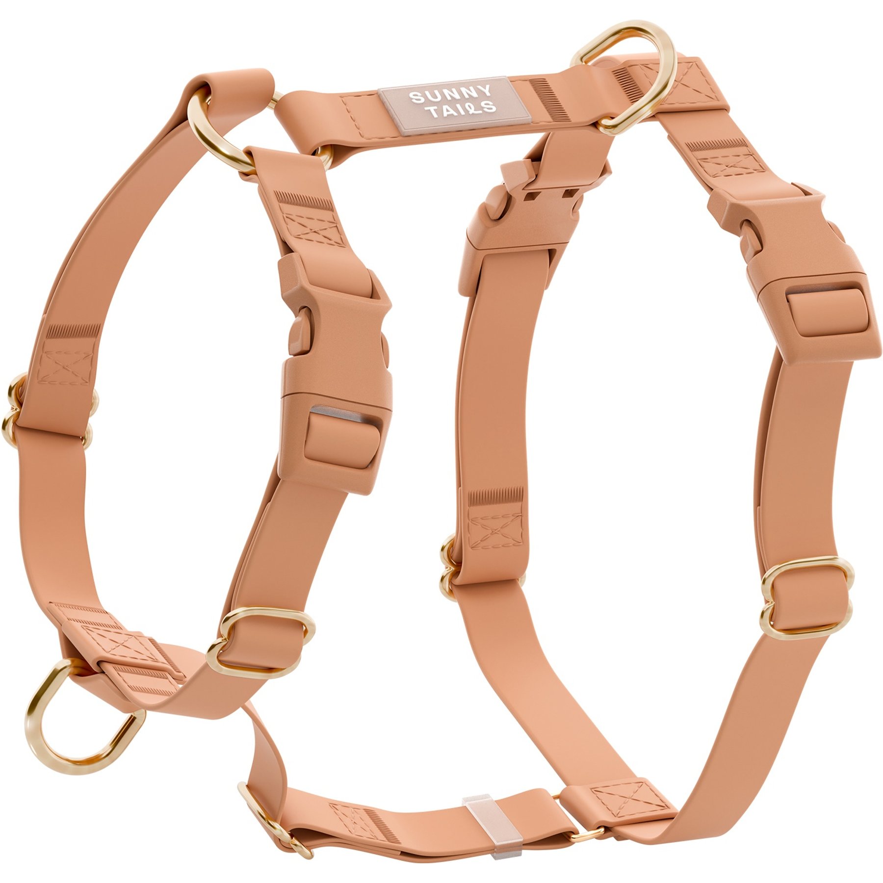 Sunny Tails Cloud Lite Waterproof Dog Harness, Chai Brown, Medium: 20 - 29-in chest
