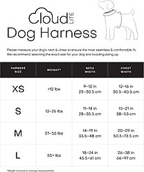 Sunny Tails Cloud Lite Waterproof Dog Harness, Ember Black, Medium: 20 to 29-in chest slide 2 of 6