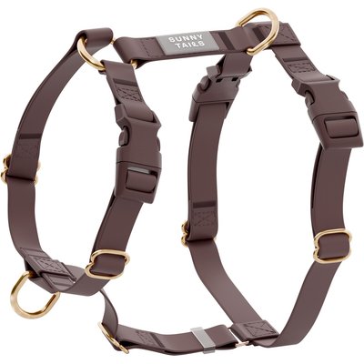 Sunny Tails Sunny Tails Cloud Lite Waterproof Dog Harness, Espresso Brown, Medium: 20 to 29-in chest