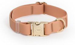 Sunny Tails Cloud Waterproof Dog Collar, Chai Brown, Small: 8 to 12-in neck, 5/8-in wide