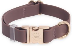 Sunny Tails Cloud Waterproof Dog Collar, Espresso Brown, Small: 8 to 12-in neck, 5/8-in wide