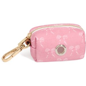 Sunny Tails Waste Dog Poop Bag Dispenser, Pink Coquette