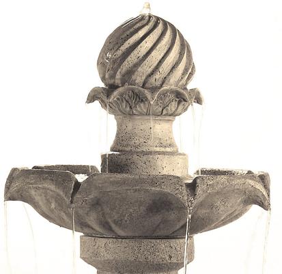 Show full view: Sunnydaze Decor 2-Tier Arcade Solar Water Fountain, Earth slide 3 of 10