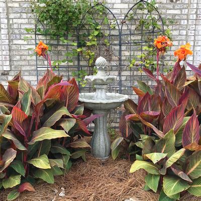 Show full view: Sunnydaze Decor 2-Tier Arcade Solar Water Fountain, Earth slide 6 of 10