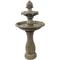 Show in main carousel: Sunnydaze Decor 2-Tier Pineapple Solar Powered Earth Finish Bird Water Fountain with Battery Backup & Submersible Pump, Light Brown, 46-in slide 1 of 7