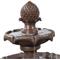 Show in main carousel: Sunnydaze Decor 2-Tier Pineapple Solar Powered Rust Finish Bird Water Fountain with Battery Backup & Submersible Pump, Brown, 46-in slide 7 of 7