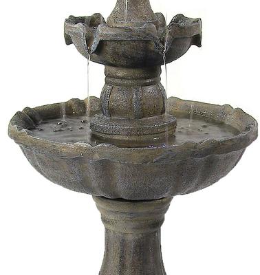 Show full view: Sunnydaze Decor 2-Tier Pineapple Solar Water Fountain  slide 5 of 10