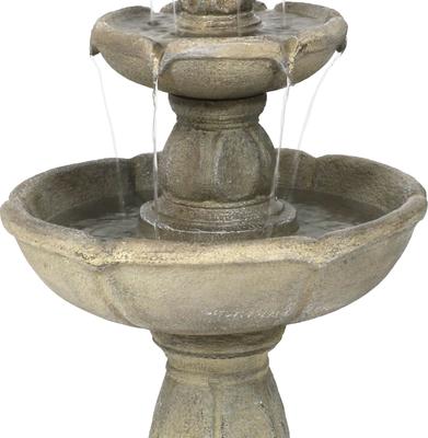 Show full view: Sunnydaze Decor 3-Tier Birds-foot Delight Outdoor Water Fountain slide 7 of 10