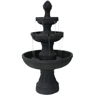 Sunnydaze Decor Sunnydaze Decor 3-Tier Flower Blossom Electric Water Fountain