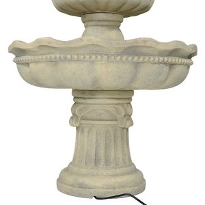 Sunnydaze Decor 3-Tier Pineapple Outdoor Water Fountain