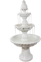 Sunnydaze Decor 3-Tier Welcome Garden Water Fountain