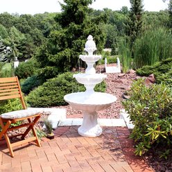 Sunnydaze Decor 3-Tier Welcome Garden Water Fountain slide 2 of 9