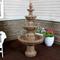 Show in main carousel: Sunnydaze Decor 4-Tier Pineapple Outdoor Water Fountain, Black slide 2 of 10