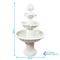 Show in main carousel: Sunnydaze Decor 4-Tier White Electric Water Fountain slide 4 of 10