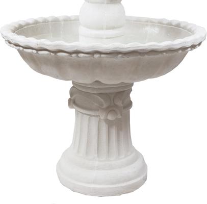 Show full view: Sunnydaze Decor 4-Tier White Electric Water Fountain slide 5 of 10
