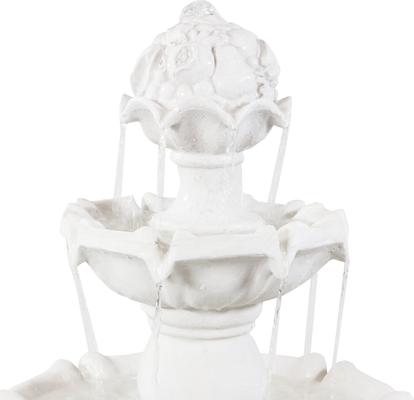 Show full view: Sunnydaze Decor 4-Tier White Electric Water Fountain slide 8 of 10