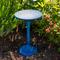 Show in main carousel: Sunnydaze Decor Art Deco Sunburst Cast Aluminum Metal Bird Bath, Blue Patina, 14-in slide 2 of 7