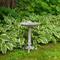 Show in main carousel: Sunnydaze Decor Bird & Blossom Cast Aluminum Metal Bird Bath, Antique Grey, 13-in slide 6 of 7