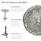 Show in main carousel: Sunnydaze Decor Bird & Blossom Cast Aluminum Metal Bird Bath, Antique Grey, 13-in slide 3 of 7
