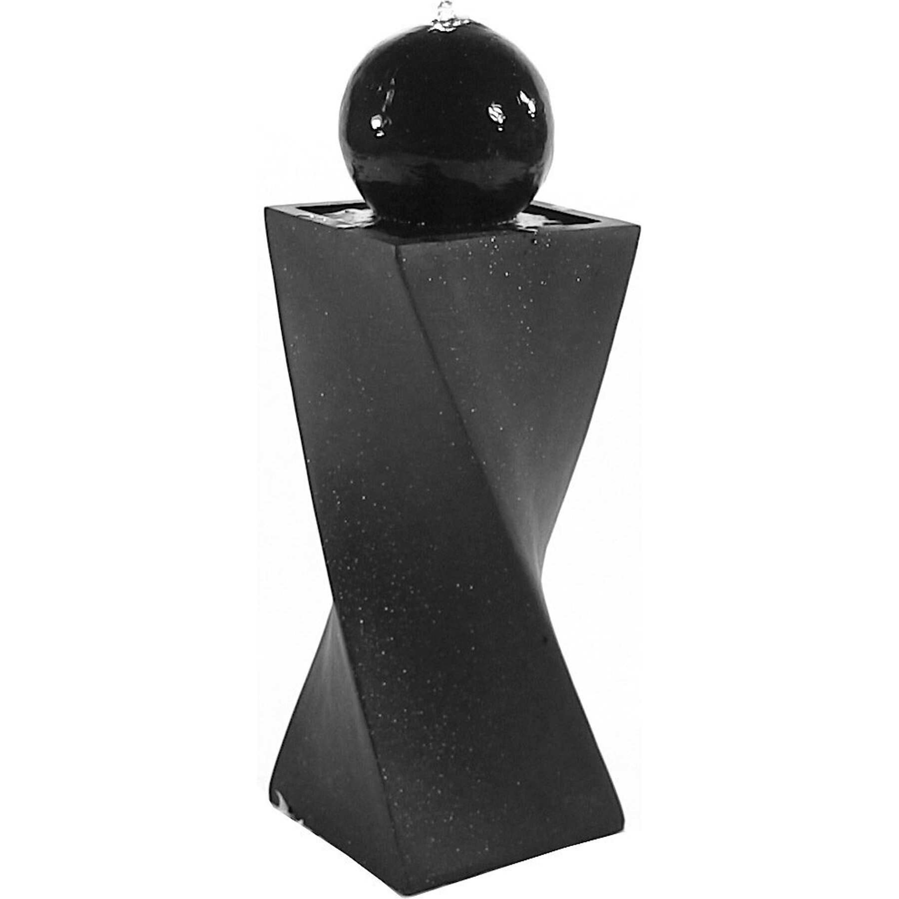 Sunnydaze Decor Black Ball Solar Water Fountain