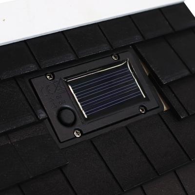 Show full view: Sunnydaze Decor Charming Cottage Wood Hanging Bird House with Solar Light Blue, Dark Blue, 9.25-in slide 7 of 7