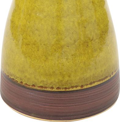 Show full view: Sunnydaze Decor Duo-Tone Ceramic Bird Bath, Dark Yellow slide 7 of 9