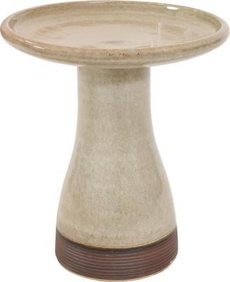 Show full view: Sunnydaze Decor Duo-Tone Outdoor Glazed Ceramic Bird Bath slide 1 of 9
