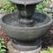 Show in main carousel: Sunnydaze Decor Electric Polyresin 2-Tier Streaming Falls Outdoor Bird Water Fountain, Grey, 25-in slide 6 of 7