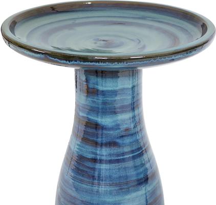 Show full view: Sunnydaze Decor Elegant Outdoor Ceramic Bird Bath slide 3 of 9