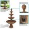 Show in main carousel: Sunnydaze Decor Fiberglass & Resin 4-Tier Ball Top Bird Water Fountain, Brown, 80-in slide 3 of 8
