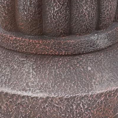 Show full view: Sunnydaze Decor Fiberglass & Resin 4-Tier Mediterranean Bird Water Fountain, Light Brown, 49-in slide 6 of 7