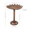 Show in main carousel: Sunnydaze Decor Garden Lotus Cast Aluminum Metal Bird Bath, Copper Patina, 16.5-in slide 5 of 7