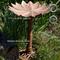 Show in main carousel: Sunnydaze Decor Garden Lotus Cast Aluminum Metal Bird Bath, Copper Patina, 16.5-in slide 3 of 7