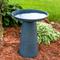 Show in main carousel: Sunnydaze Decor Gleeful Garden Metal Bird Bath, Matte Blue slide 2 of 7