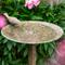 Show in main carousel: Sunnydaze Decor Ivy & Sage Cast Aluminum Metal Bird Bath, Rustic Patina, 12.25-in slide 7 of 9