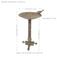 Show in main carousel: Sunnydaze Decor Ivy & Sage Cast Aluminum Metal Bird Bath, Rustic Patina, 12.25-in slide 5 of 9