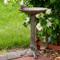 Show in main carousel: Sunnydaze Decor Ivy & Sage Cast Aluminum Metal Bird Bath, Rustic Patina, 12.25-in slide 9 of 9