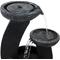 Show in main carousel: Sunnydaze Decor Modern Cascading Bowls Solar Powered Bird Water Fountain with Battery Backup, LED Lights & Submersible Pump, Black, 28-in slide 6 of 6